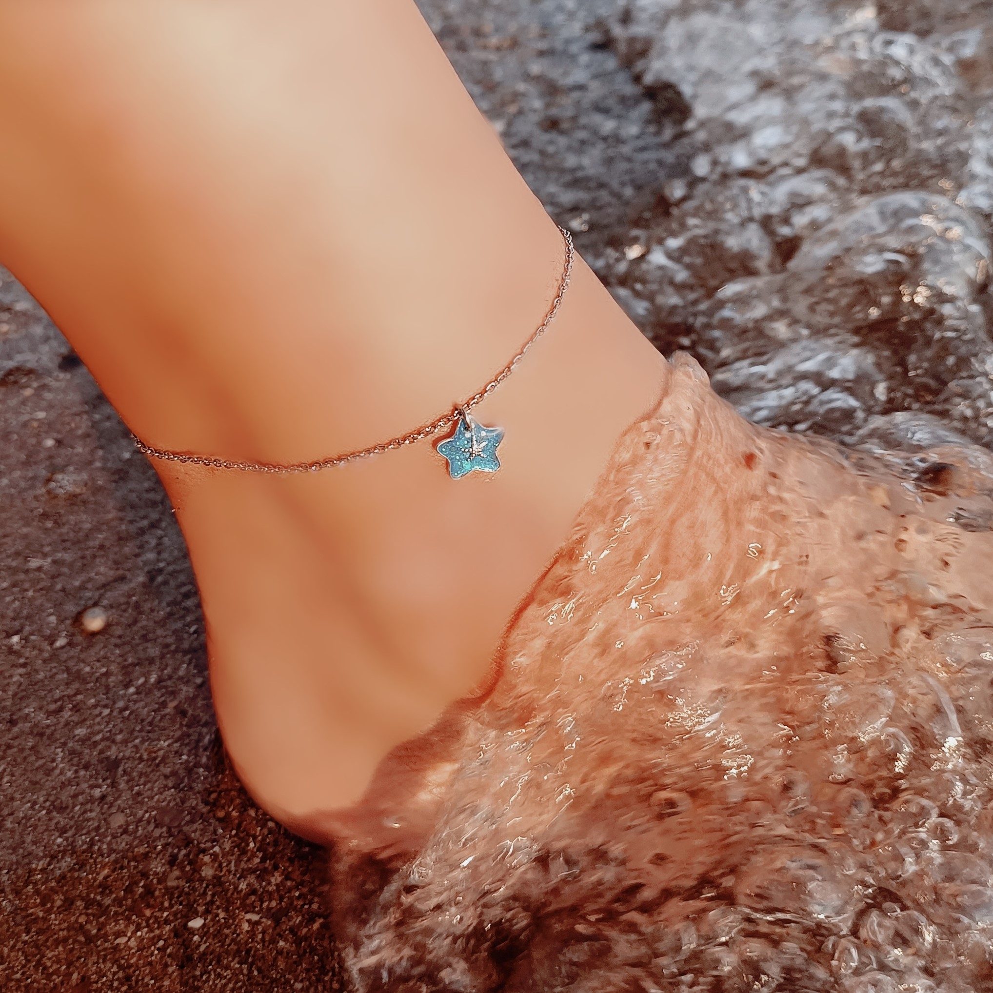 Anklet silver star