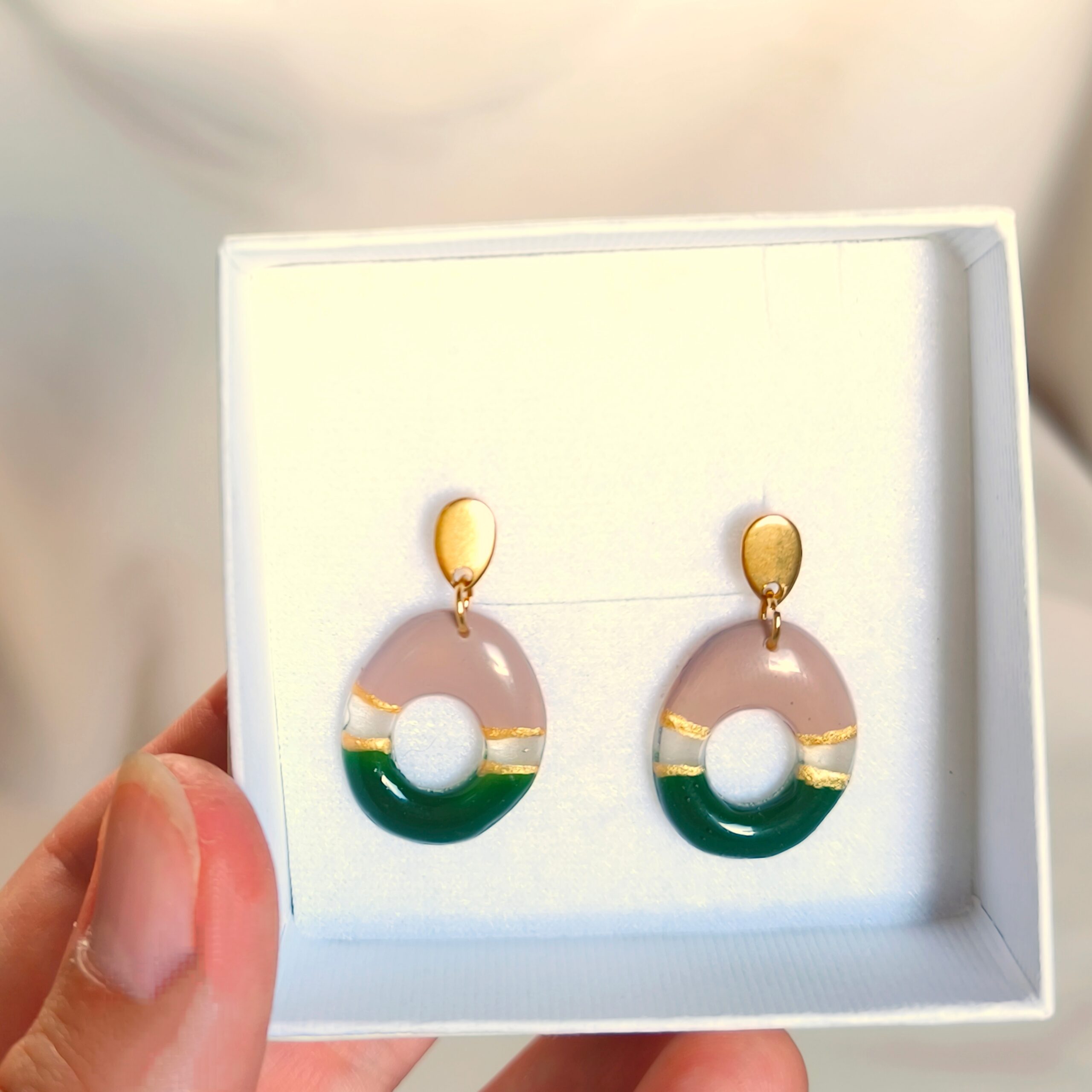 Gaudi mauve earrings