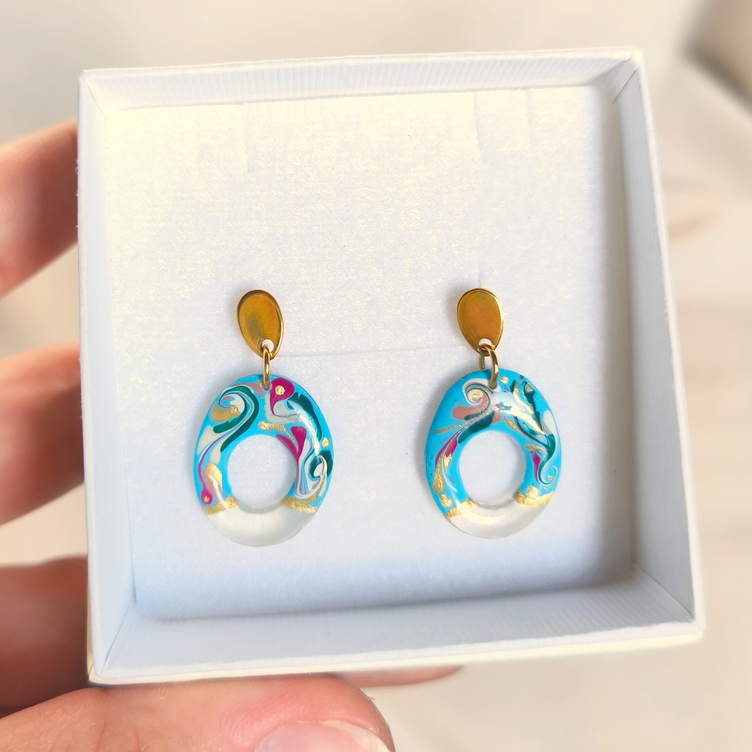 Gaudi & Morris blue earrings